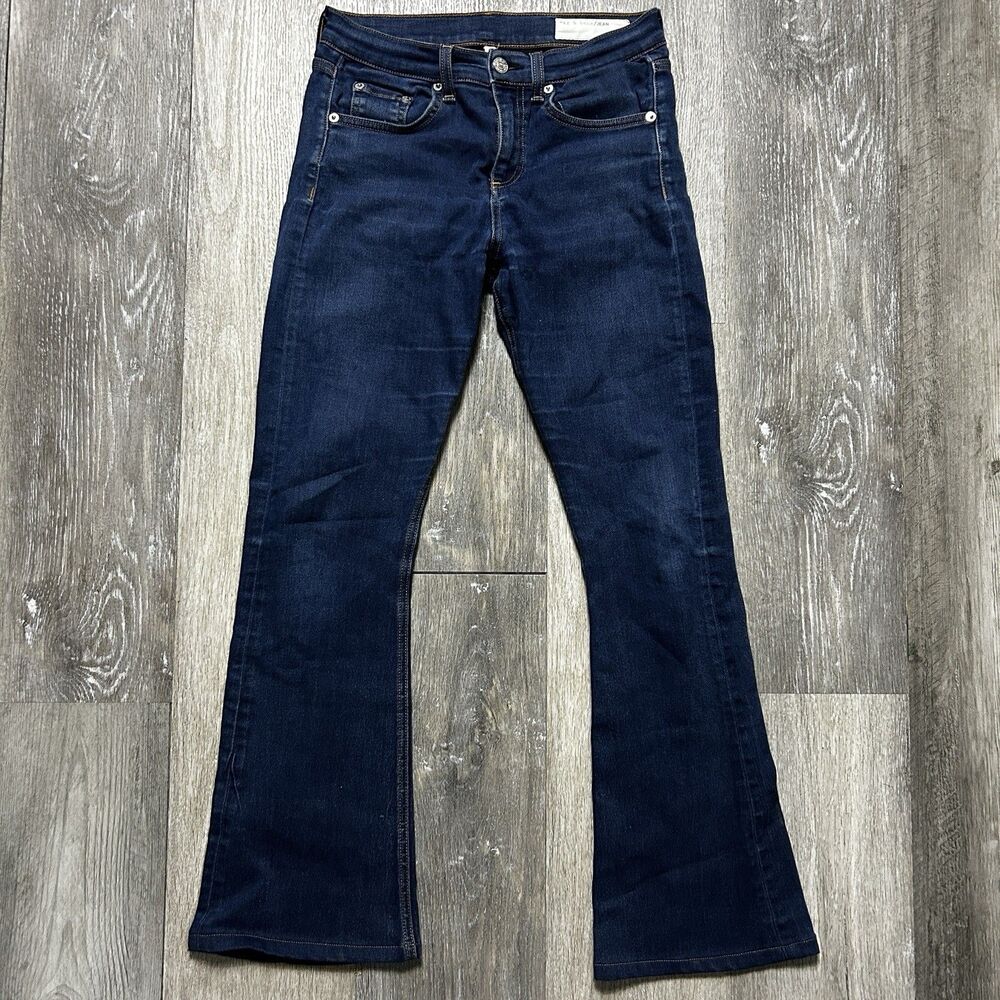 Rag & Bone Jeans Womens 26 Blue Beckett 10 Inch Bell Flare Dest Chester Denim
